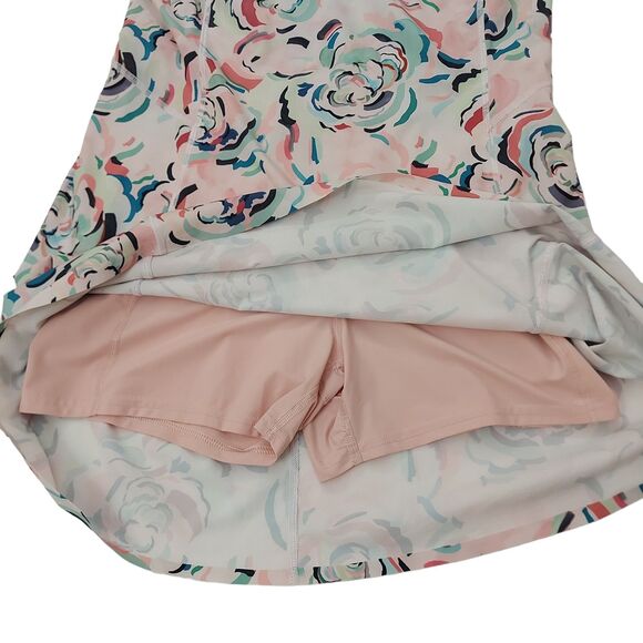 Athleta Infinity Activewear Dress Womens Medium Pink Elegance Floral Orchid - Picture 4 of 13